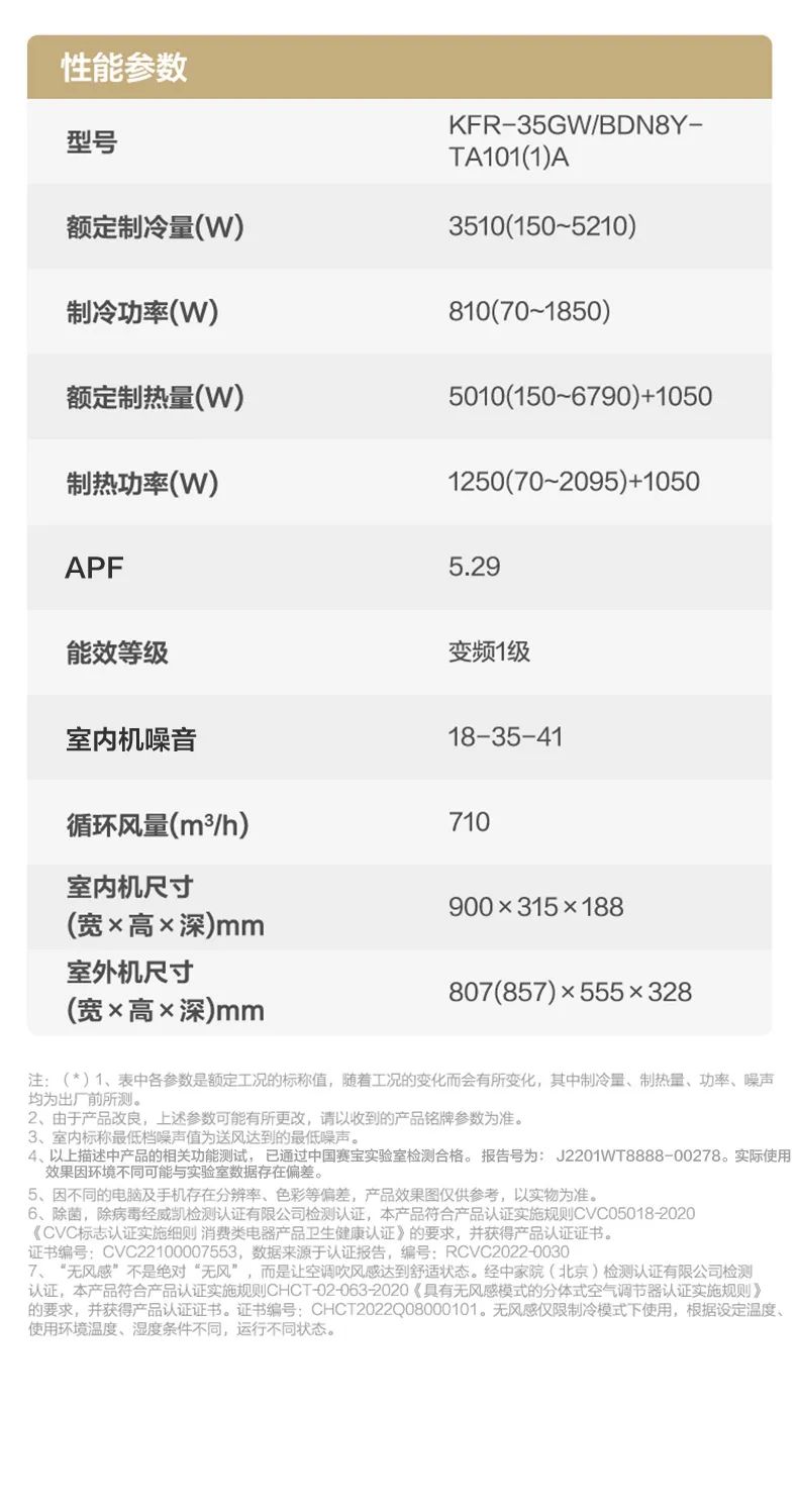 【無(wú)風(fēng)感】智能變頻掛機(jī)TA101